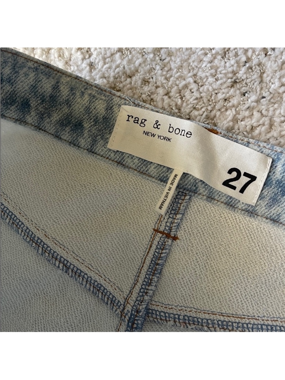 Rag & Bone Sofie Rb Miramar Cotton Terry Wide Leg Pants Size 27 - Picture 8 of 9